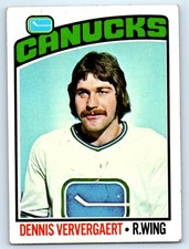 1976-77 Topps #175 Dennis Ververgaert Vancouver Canucks