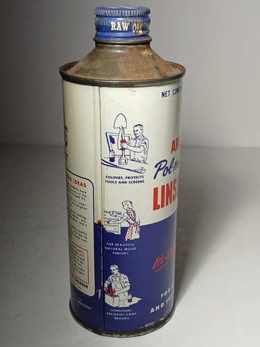 1950s ARCHER OIL CAN CONE TOP PINT OIL CAN Graphic Tin DECATUR ILLINOIS OIL CAN - Picture 16 of 21