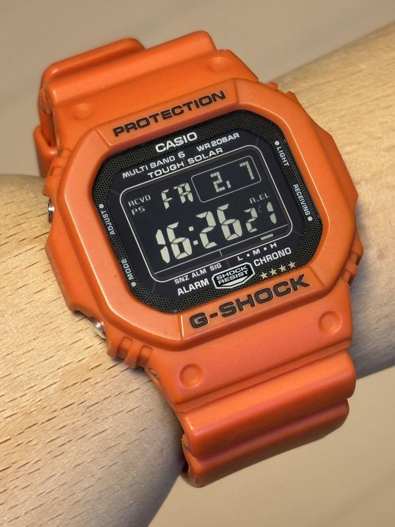時計 CASIO G-SHOCK GW-M5610MR Casio G-SHOCK GW-M5610MR-4 Solar Atomic Watch Orange 3159