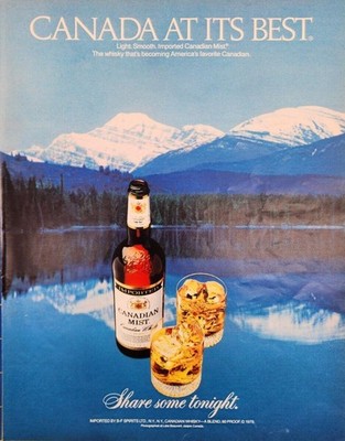 1981 Canadian Mist Whisky Magazine Print Ad - Canada at it's best.