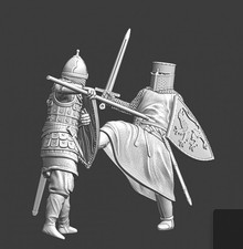 Northern Crusades Miniature Medieval Duel Crusader v Kievan Rus Diorama Vignette