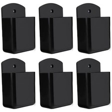 Pack of 6 Self Adhesive TV Air Conditioner Remote Control Holder Wall Mount S...