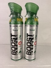 Boost Oxygen Large Natural 10L Canister Lot Of 2 - Sealed