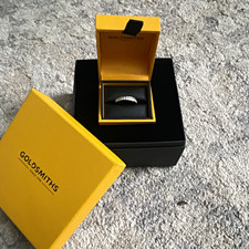 Goldsmiths Diamond Set White Gold and diamond Wedding/Anniversary Band Ring