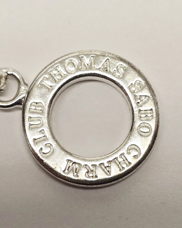 Impresionante Brazalete Thomas Sabo Plata Esterlina Charm Club 8 Dijes - 7 13/16" Nuevo de Lote Antiguo Foto 3 de 4