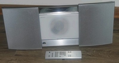 SONY INTERIOR HI-FI COMPONENT SYSTEM SILVER CMT-L7HD W/ REMOTE TESTED WORKS RARE