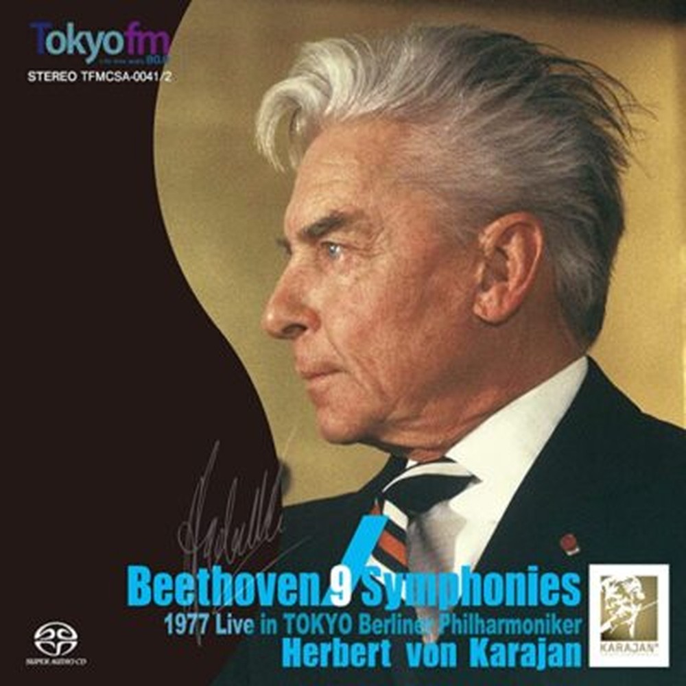 Karajan BPO Beethoven 9 Symphonies 1977 Live in TOKYO 2 SACD Single Layer JAPAN