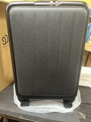 NINETYGO Black 20'' Carry-On Suitcase with Spinner Wheels 22x14x9