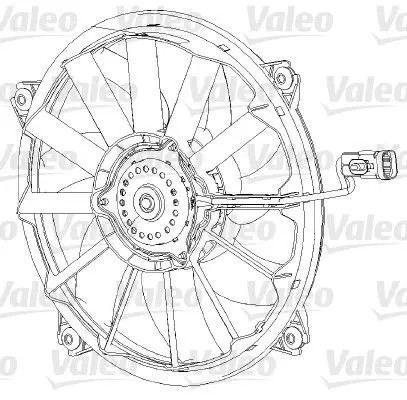 Ventola radiatore 696091 VALEO per CITROËN PEUGEOT FIAT LANCIA DS