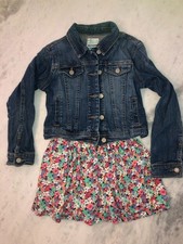 Giacca jeans OLD NAVY taglia 6-7 + gonna CARTERS taglia 6-6X
