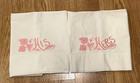 Vintage bestickt His & Hers Baumwolle weiß Set Kissenbezüge-Blumen-MCM-Süß!