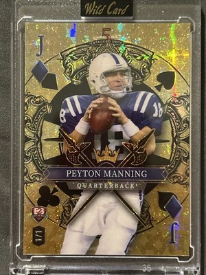 2024 WildCard 5 Card Draw Back2Back Peyton Manning, Eli Manning SDJD-PMEMNB2B /1