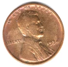 1934 Lincoln Wheat Cent - Actual Coin Shown