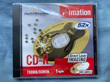 Imation CD-R80 Lightscribe – CDR / 52x / 700MB / 80Mins - New & Sealed