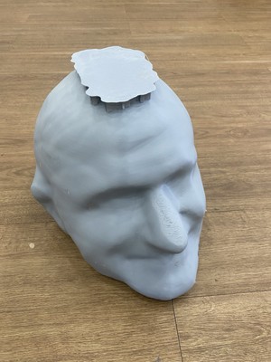 Robin Williams Silikon Maske Cosplay Patch Adam s Mrs Doubtfire 3D-DRUCKFORM