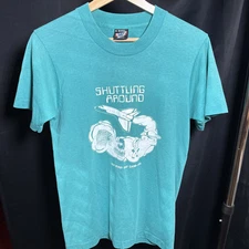 Vintage Screen Stars Best Size Small Teal T-Shirt Made In USA Cub Scout Day Camp