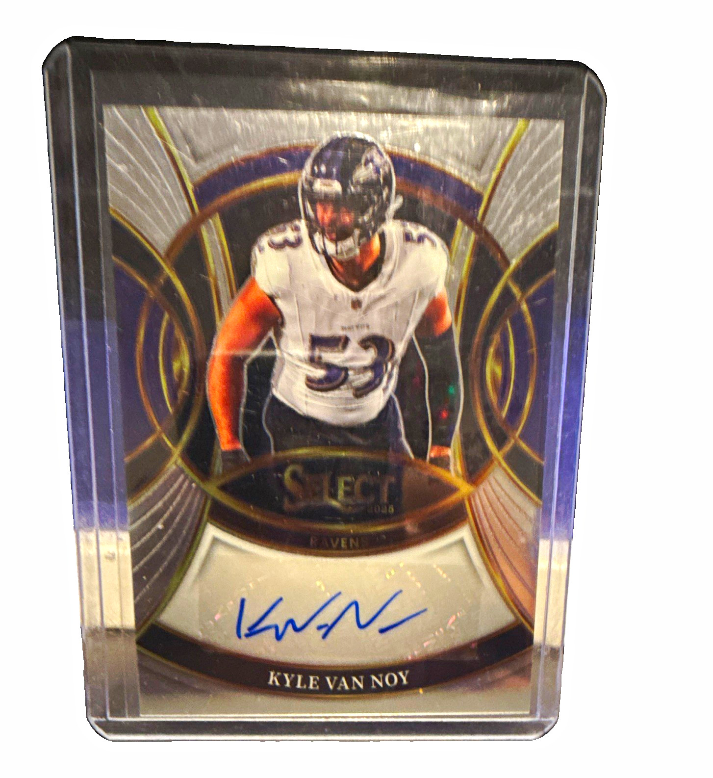 Panini Select 2025 Kyle Van Noy Signatures Hard Signed Auto SP-KVY Ravens