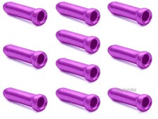 10 PURPLE Bicycle Cable End Caps Tips - For Brake or Derailleur Bike Parts