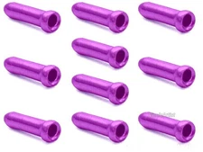 10 PURPLE Bicycle Cable End Caps Tips - For Brake or Derailleur Bike Parts