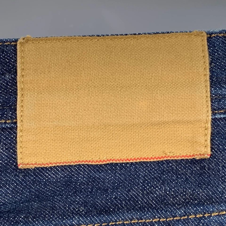 Jeans de carpintero cónicos de sarga de mezclilla índigo talla 30 WALLACE & BARNES Foto 3 de 4