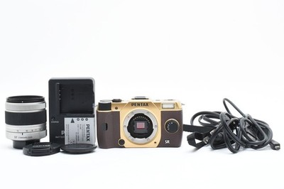 [315 shots] PENTAX Q10 12.4MP Digital Camera Gold & Brown Rare Color 02 Lens Kit
