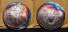 2008 $1 American Silver Eagle .999 BU Beautiful Toning