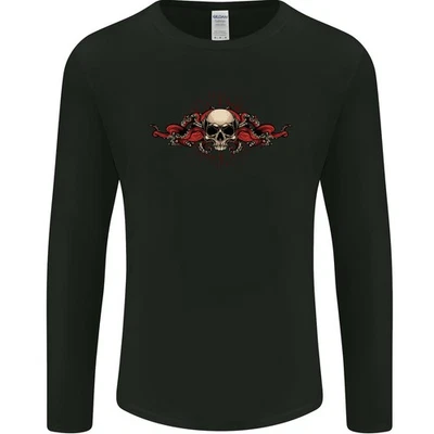 Un T-Shirt À Manches Longues Pour Homme Avec Un Crâne Et Des Tentacules - Photo 1/2