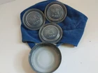 Vintage Ball No.10 Seals Clear Glass Canning Jar Lids & Zinc Top with Milk Glass