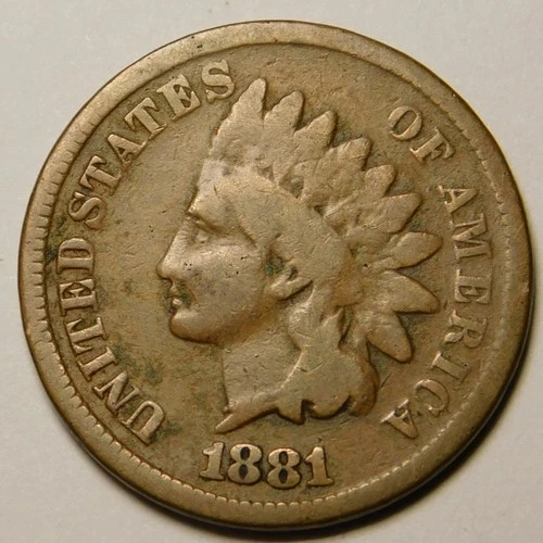 1881 Indian Head Cent Penny G-VG  "Actual Coin Pictured"