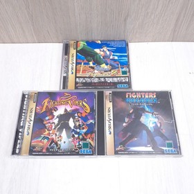 SEGA SATURN console Japan white bundle with 2 controllers, 3 games & memory