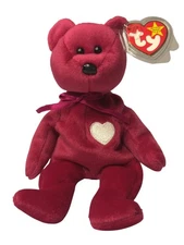 Vintage Ty Beanie Baby Valentina Bear 1999 Plush Heart Tag Stuffed Animal Toy