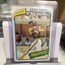 1980 Topps Ozzie Smith #393 San Diego Padres Baseball Card