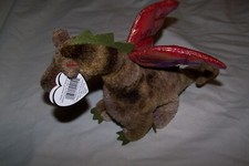 Ty Beanie Babies 4210 Scorch the Dragon 1998 Retired - Tag Errors