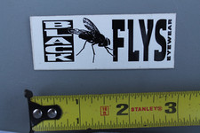 BLACK FLYS Sunglasses Black White Fly Punk Rock OG BF3 Vintage Surfing STICKER