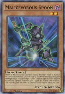 Malicevorous Spoon - MP14-EN127 - Common - 1st Edition x3 - Near Mint