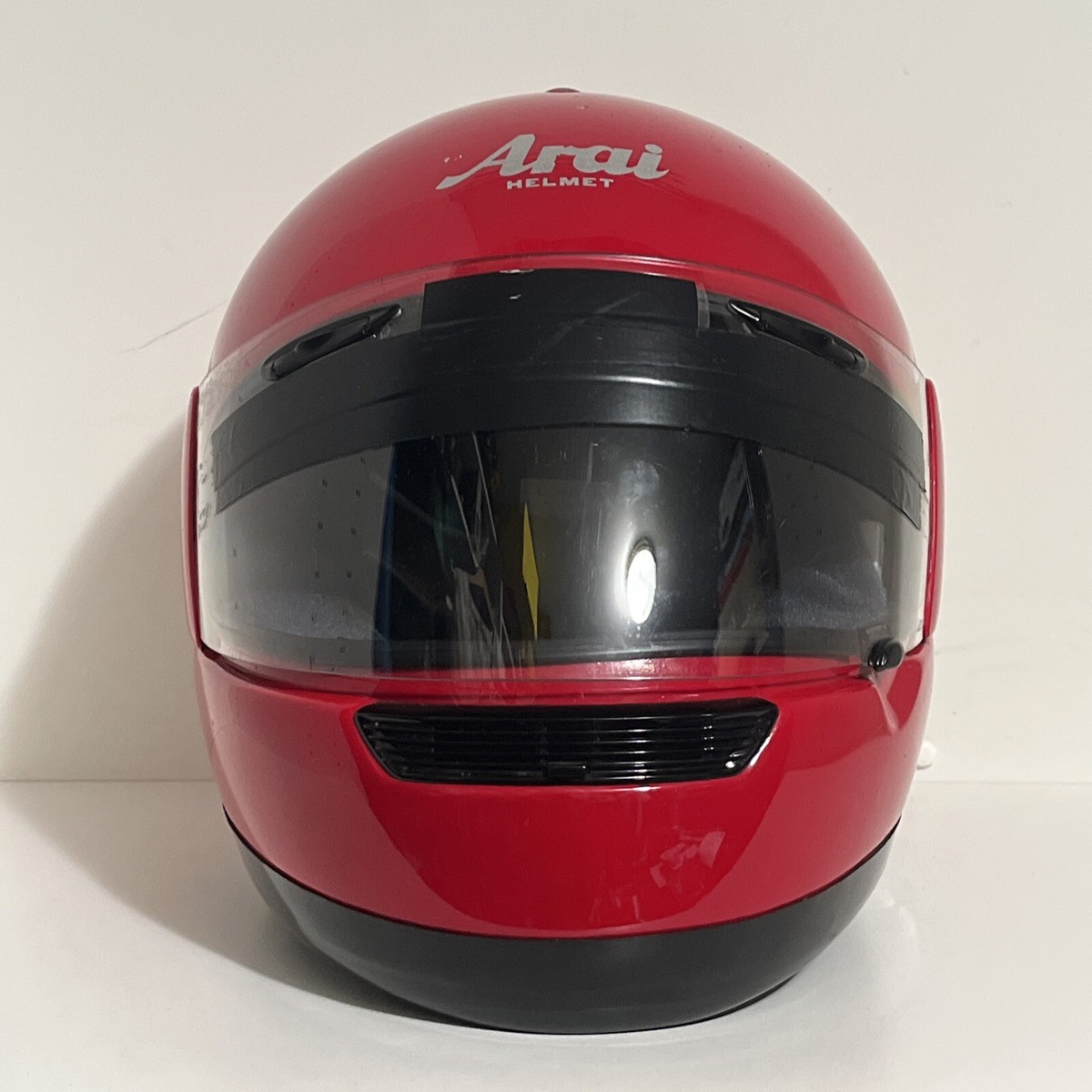 Arai Signet /S Helmet Red Motorcycle Vintage Made In Japan, Gloss