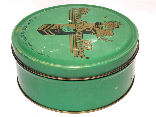 Vintage Mint Souffles 6" across Candy Tin by E.G. Whitman & Co. Philadelphia - Picture 5 of 7