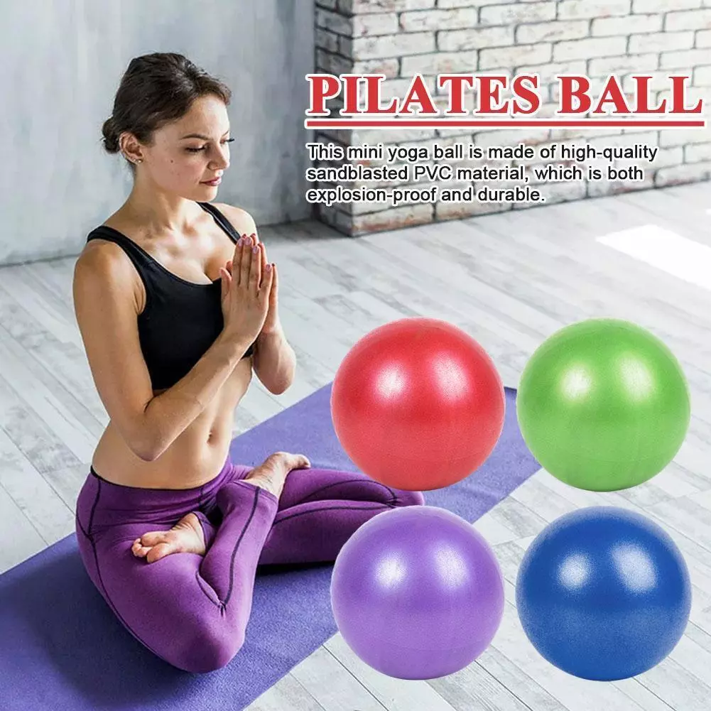 25cm Pilates Ball Explosion-proof Yoga Core Ball Indoor Exercise Balance  Y5A3