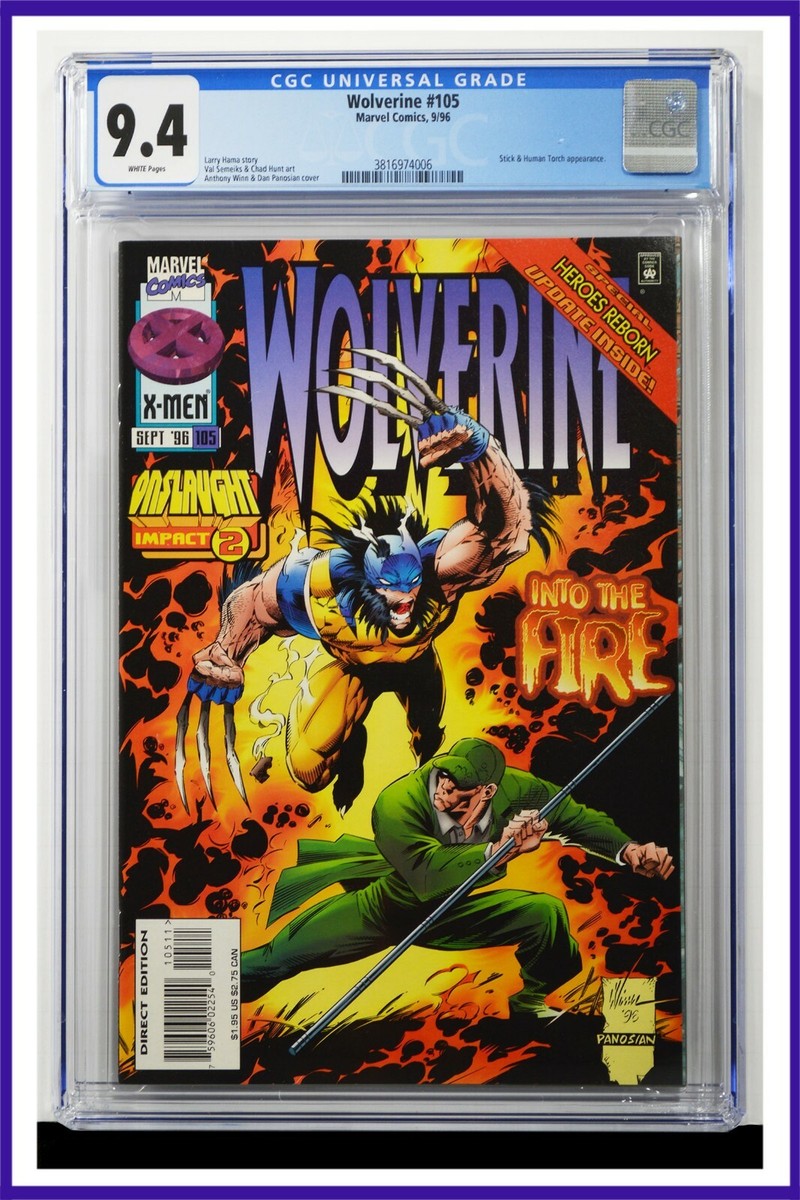 Promo Book Marvel Comics　#WOLVERINE Wolverine #105 CGC Graded 9.4 Marvel September 1996 White