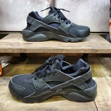 Size 5Y GS - Nike Huarache Run Low Triple Black 654275-016 SNEAKERS