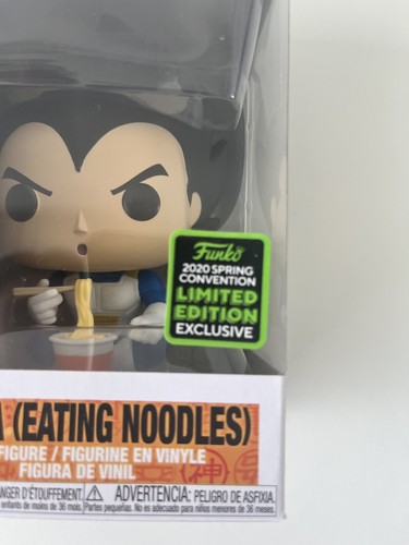VEGETA (COMER FIDEOS) #758 ¡Funko Pop! Dragon Ball Z Edición Convención Primavera - Imagen 5 de 5