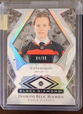 2019-20 Black Diamond #BDRJB Jesper Boqvist RC #D 64/99 SINGLE DIAMOND RELIC