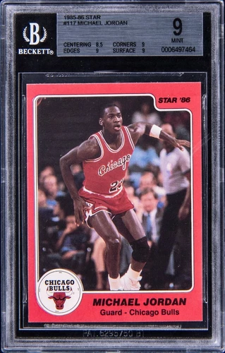 1985-86 Star #117 Michael Jordan BGS 9 MINT Chicago Bulls