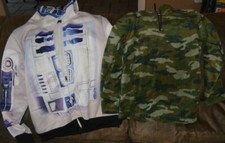 Boys Sweatshirts Youth Extra Large Hoodie, Star Wars, Camo Jacket, 2 items