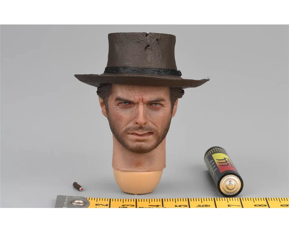 PRESENT TOYS PT-sp42 1/6 West Cowboy JOE Head Sculpt & Hat & Cigar Model - Image 2 of 4