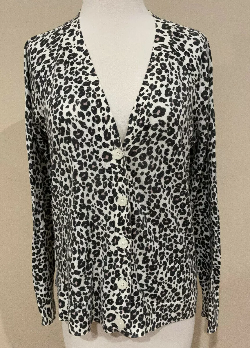 Loft leopard print cardigan cheap