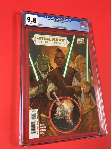 STAR  WARS THE HIGH REPUBLIC # 15 CGC 9.8 (2022) 1st Appearance of LEVELER  GEM!