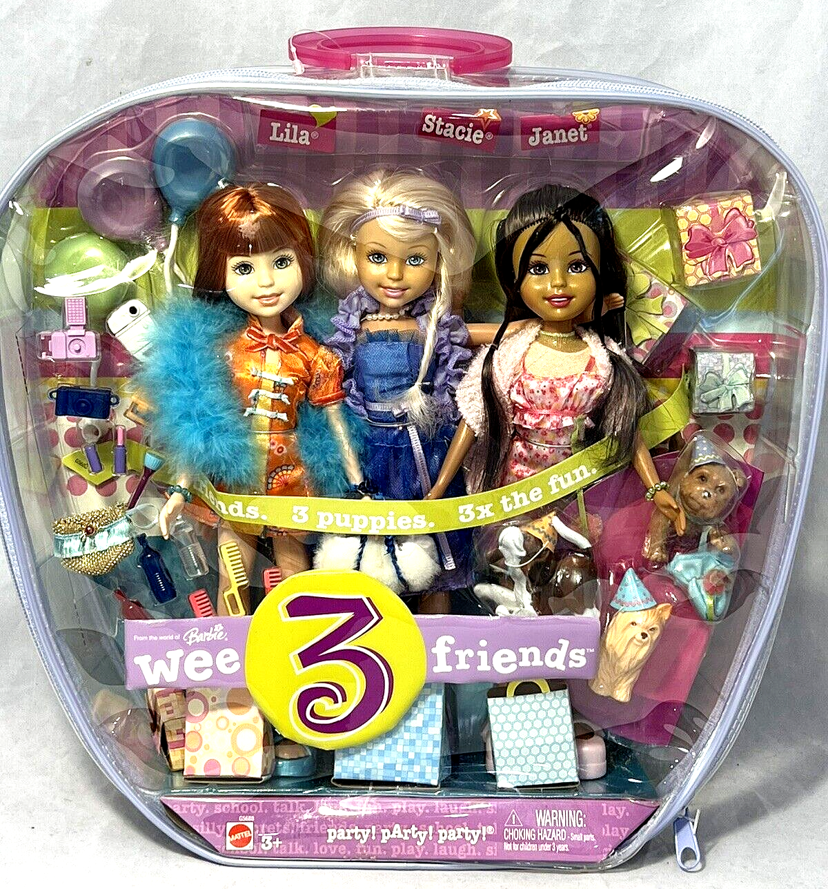 Mattel Barbie Wee 3 Friends Party! Party! Party! Miranda Stacie ...