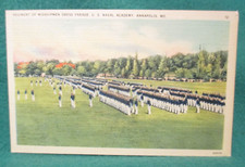 Estate Sale ~ Vintage Postcard - Midshipmen Dress Parade, U.S. Naval Academy
