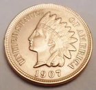 1907 P Indian Head Cent Penny  AVE CIRCULATED  **FREE SHIPPING**